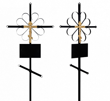 Крест намогильный металлический "Стандарт"