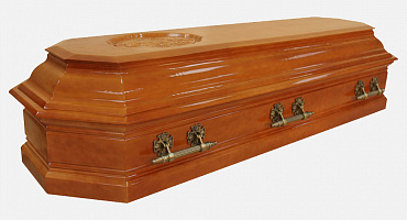 Гроб полированный "Пегас" восьмигранный